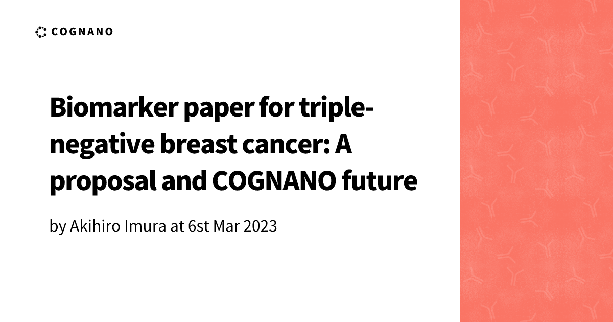 Biomarker Paper For Triple Negative Breast Cancer A Proposal And
